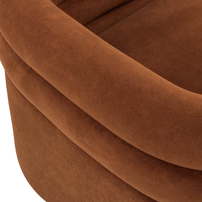 Benita 360 Degree Swivel Office Chair with Chenille Fabric & Plush Pillow - Ergonomic Desk Chair for Home Office, Gaming, and Study