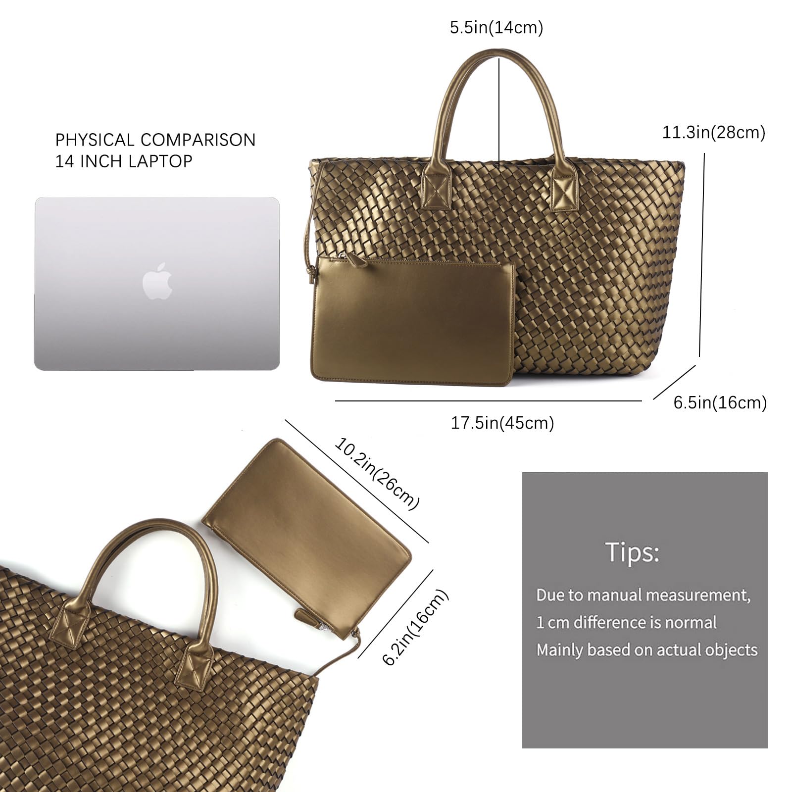 Stylish Retro Woven Tote Bag for Women - Large Capacity Handwoven Vegan Leather Shoulder Bag - Perfect for Travel, Shopping & Everyday Use