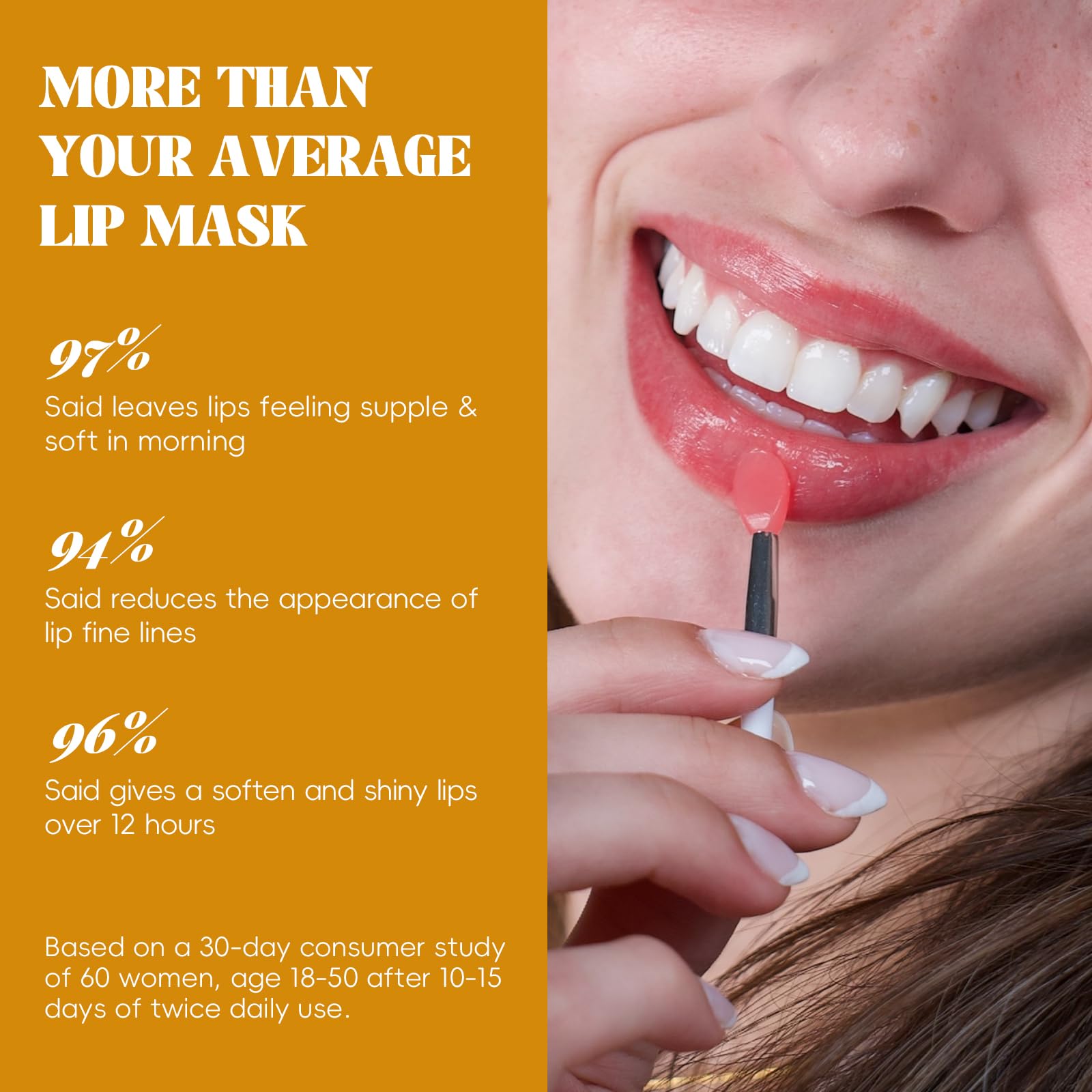 Overnight Lip Mask & Moisturizer with Collagen & Shea Butter - 4 Pack Intensive Treatment for Dry, Chapped, Dark Lips | Hydrating Lip Care Gift Set | Perfect for Nighttime Use & Daily Lip Nourishment