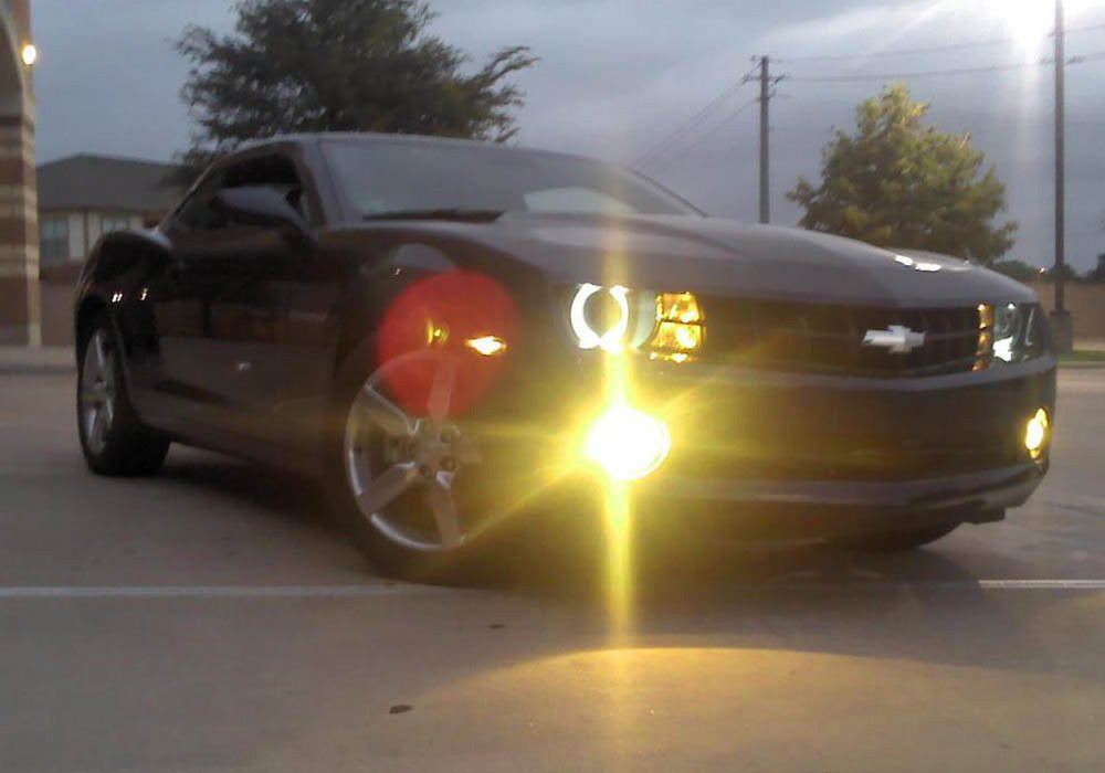 2-Pack 3000K Yellow High Power P13W LED Bulbs - Bright DRL & Fog Light Replacement - Perfect for Daytime Running Lights, Fog Lamps in Cars, Trucks, SUVs - Enhance Visibility in Rain, Snow & Low Light Conditions