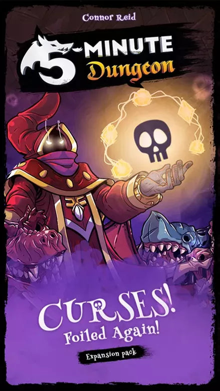 5 Minute Dungeon Card Game - Curses, Foiled Again! Expansion Pack | Fast-Paced Cooperative Board Game for Family Game Night & Party Fun
