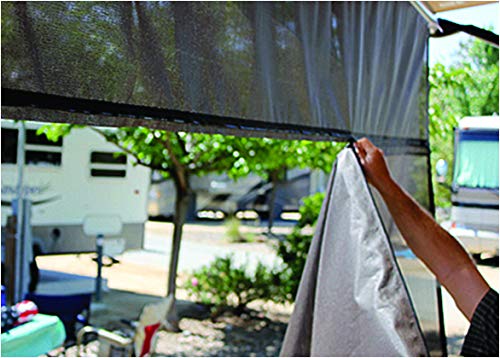 Sunguard EZ ZipShade Tan 13' x 10' Drop - Retractable Outdoor Sun Shade for Patio, Deck, and Poolside Protection