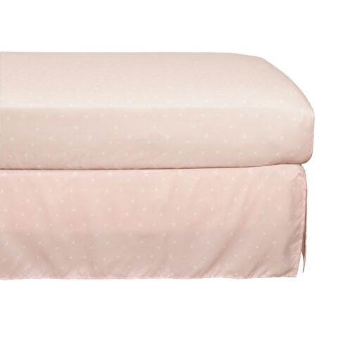 Soft & Cozy 4-Piece Baby Nursery Bedding Set - Pink Crib Bedding for Girls | Perfect for Newborns, Infants & Toddlers | Crib, Fitted Sheet, Bumper & Skirt | Nursery Decor & Baby Shower Gift Idea