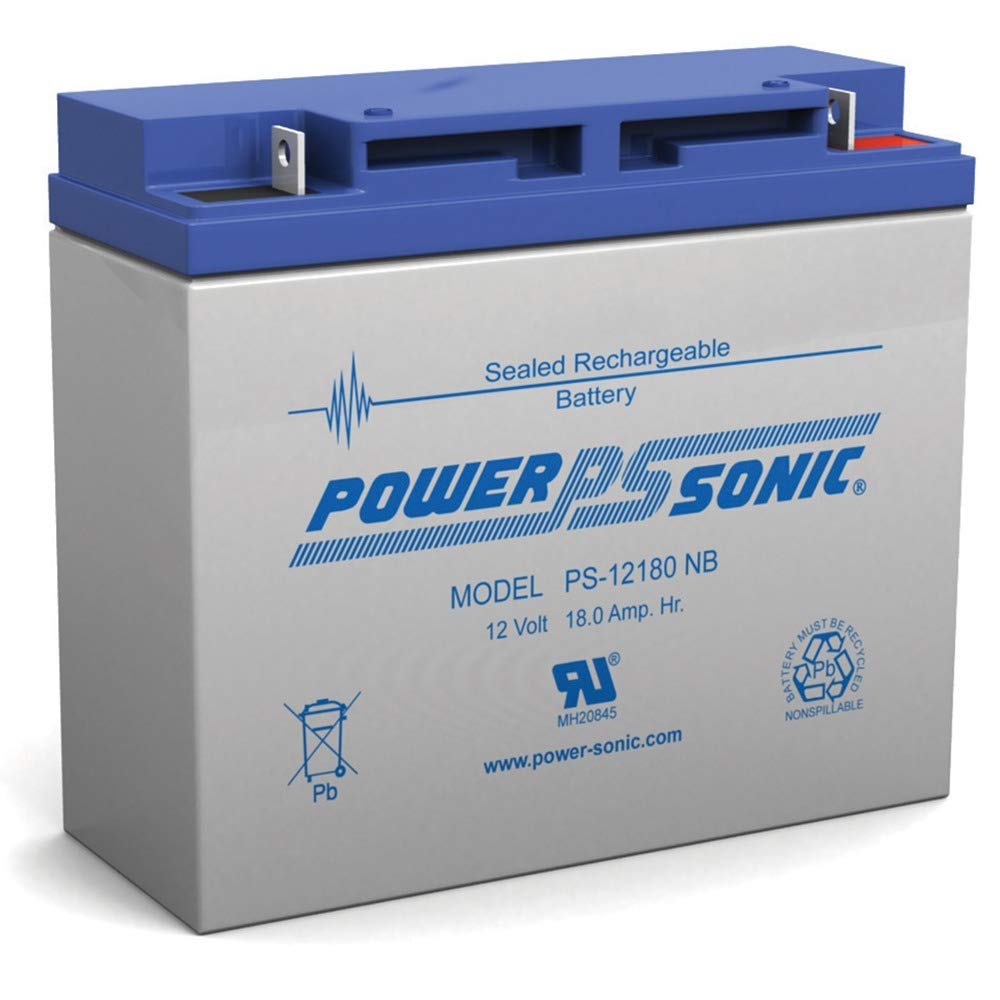 Power Sonic 12V 18AH Sealed Lead Acid (SLA) Replacement Battery for Friendly Robotics RL500 & RL550 - Compatible with Robotic Lawn Mowers, Outdoor Power Equipment & Backup Power Systems