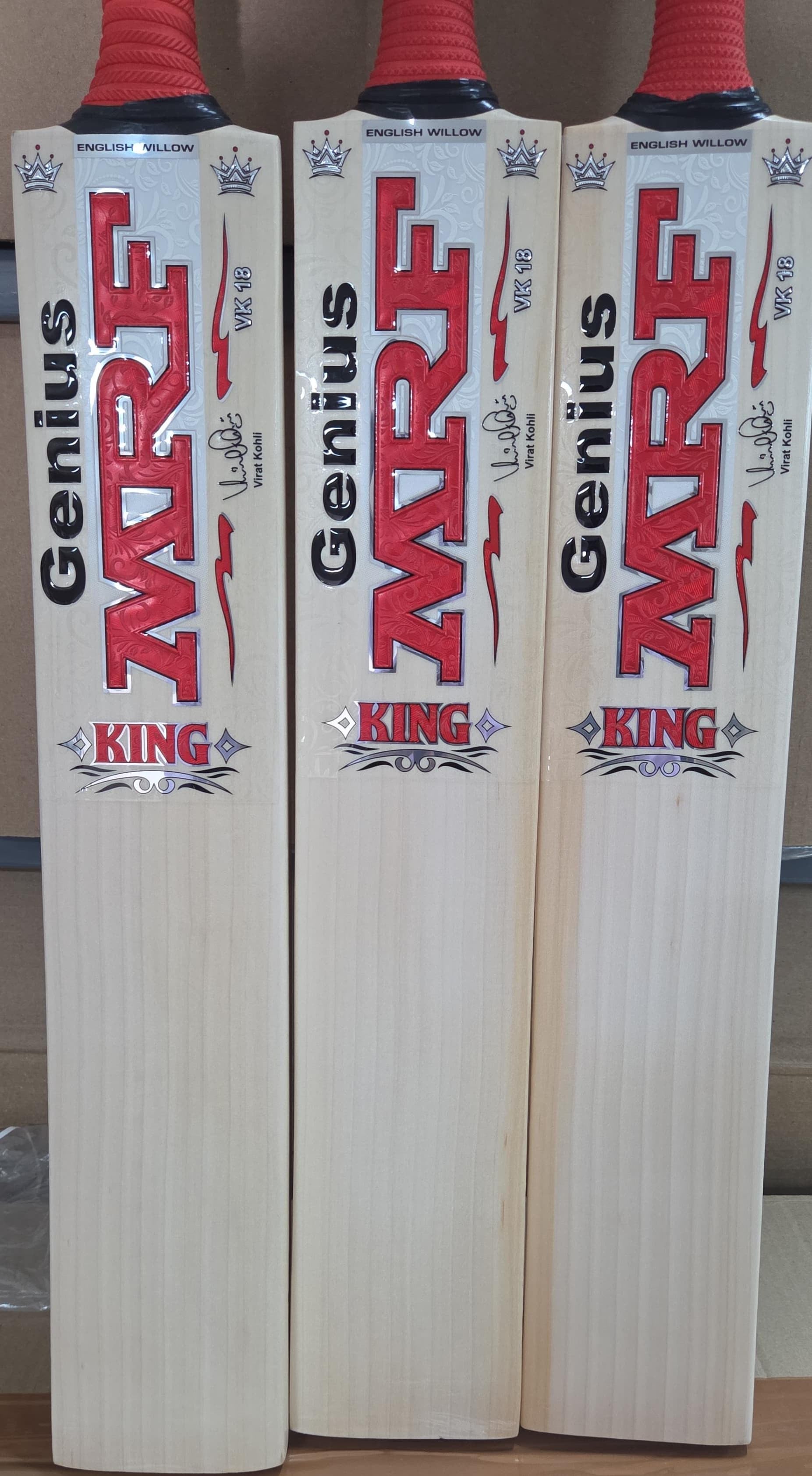 MRF Genius King Cricket Bat 2025 - Premium Professional Cricket Bat for Men - Perfect for Practice, Matches & Tournament Play