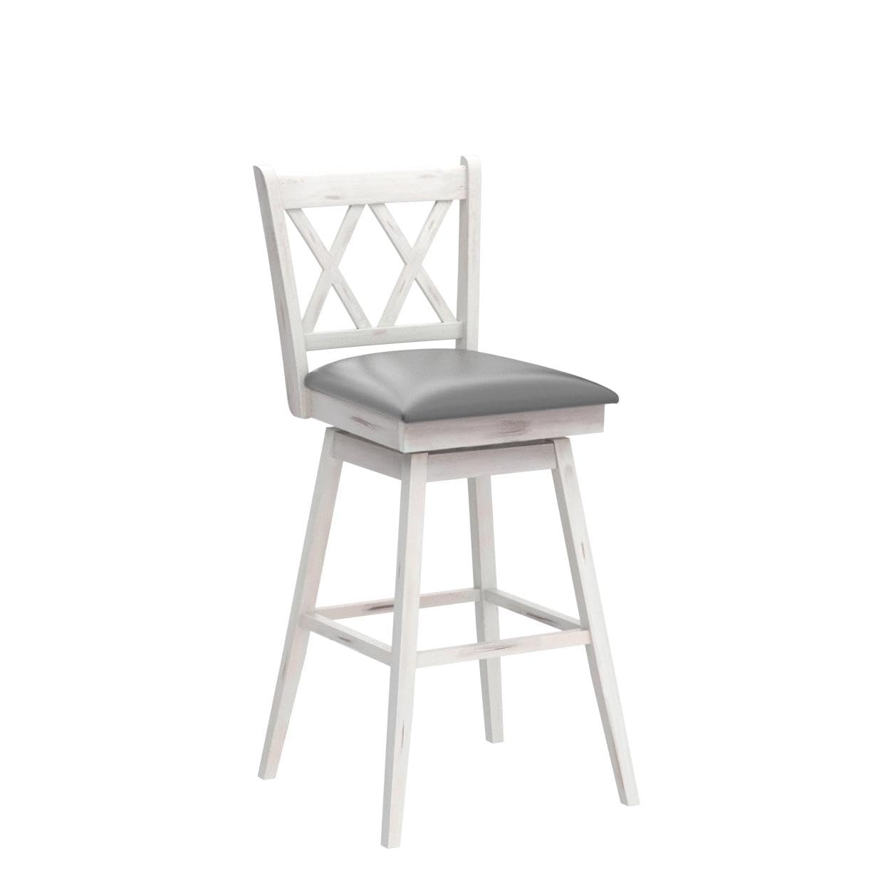 COSTWAY 4-Piece Swivel Bar Stool Set with Footrest - 29.5