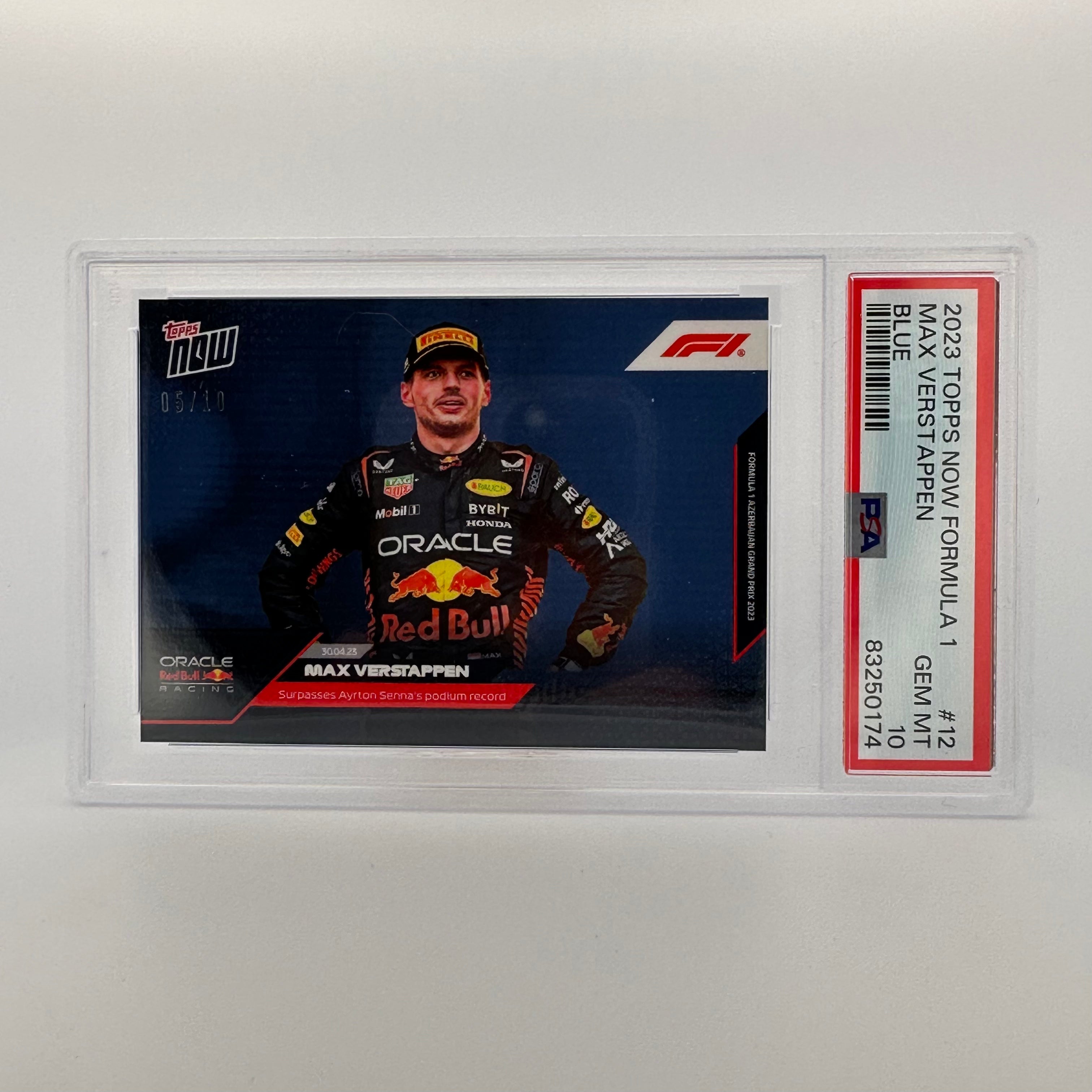 PSA 10 Graded 2005/10 Max Verstappen #12 Blue Racing Card - Perfect for Collectors, Sports Memorabilia Fans & Formula 1 Enthusiasts