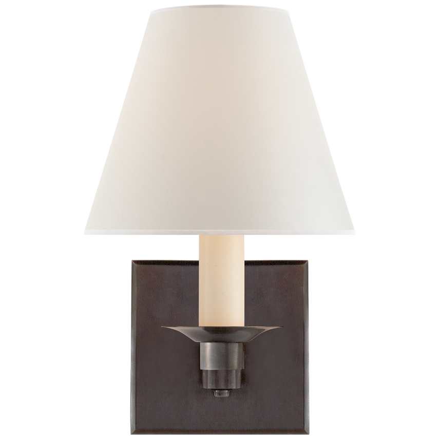 Evans Single Arm Wall Sconce - Modern Brass Wall Light Fixture for Bedroom, Living Room & Hallway Lighting