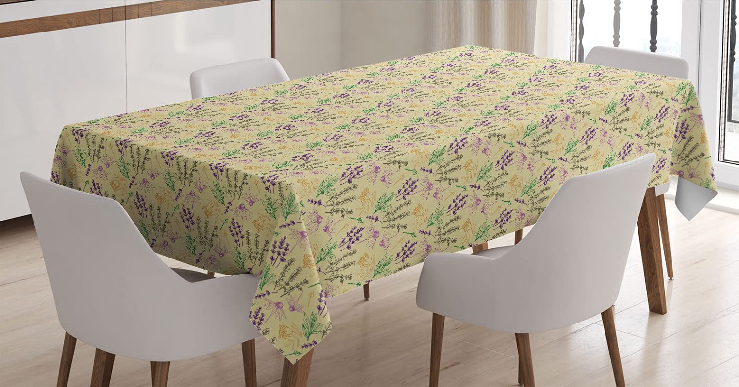Ambesonne Floral Tablecloth - 60