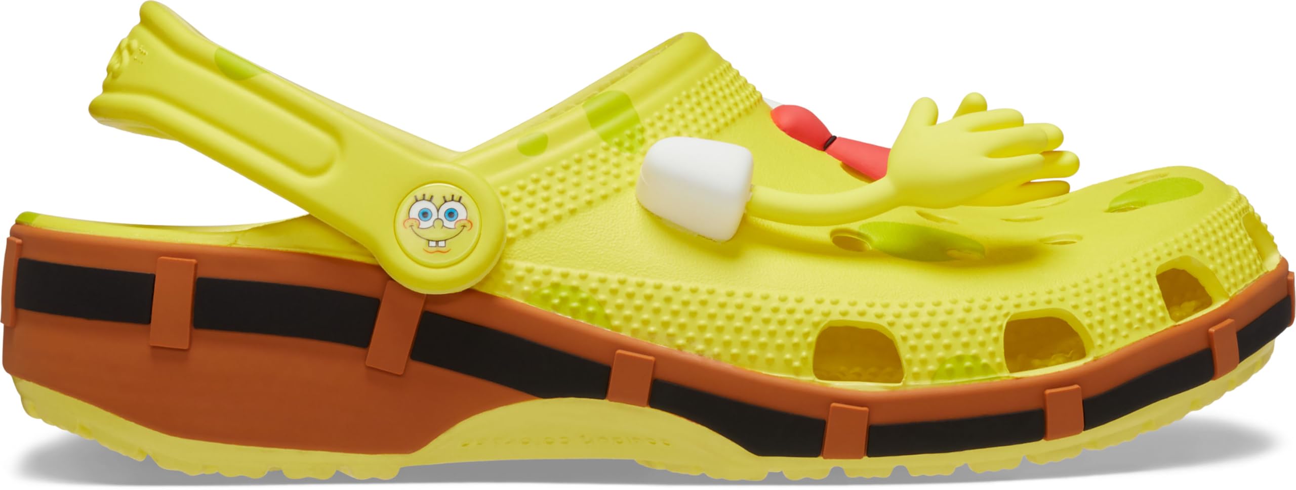 Crocs Unisex-Adult Spongebob Squarepants Classic Clog - Lightweight Comfortable Slip-On Shoes for Men & Women - Perfect for Beach, Pool, and Casual Wear