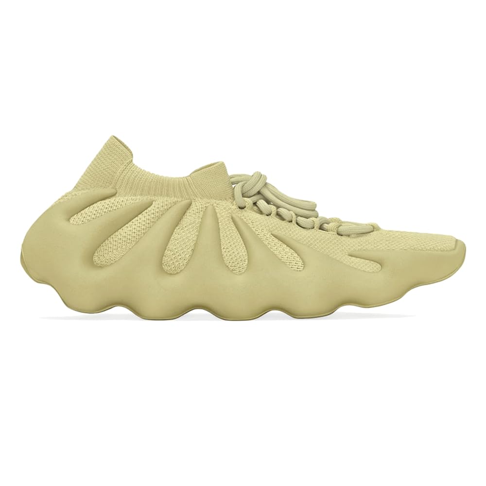 Adidas Men's Yeezy 450 Lace-Up Sneakers - Green Casual Running Shoes for Gym, Workout & Streetwear Fashion