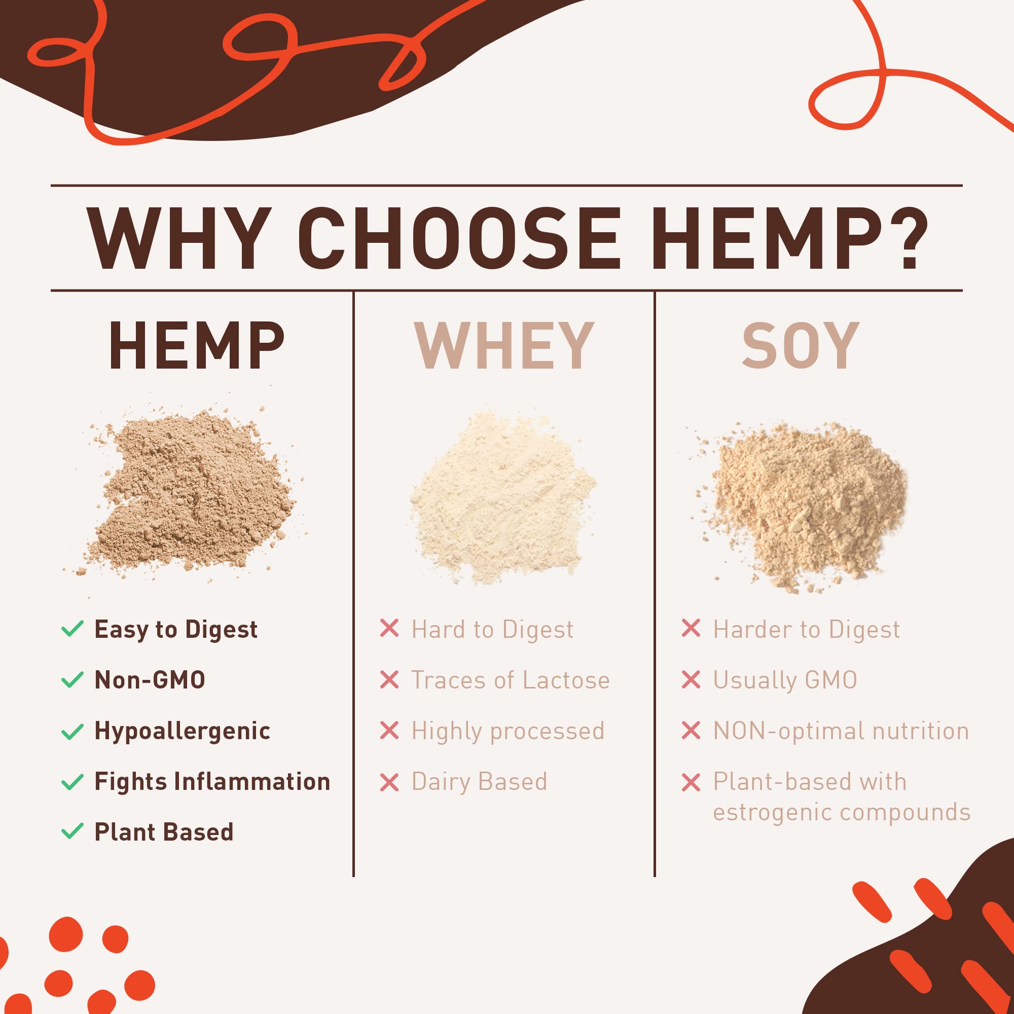 Organic Hemp Vegan Protein Powder for Heart & Brain Health - Chocolate Flavor, 10oz | Plant-Based Protein Shake for Muscle Building, Recovery & Digestion | 9 Essential Amino Acids | Perfect for Post-Workout, Breakfast Smoothies & Healthy Lifestyle
