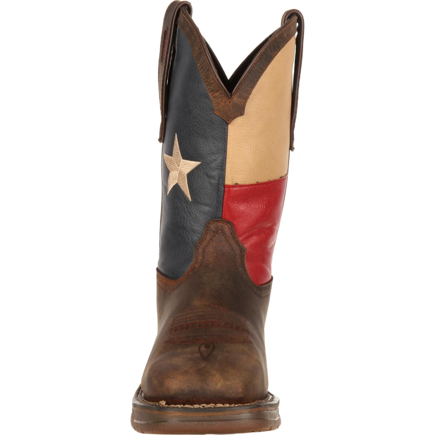 **Durango Rebel Steel Toe Western Boots with Texas Flag Design - Durable Work Boots for Cowboy, Construction & Outdoor Activities**