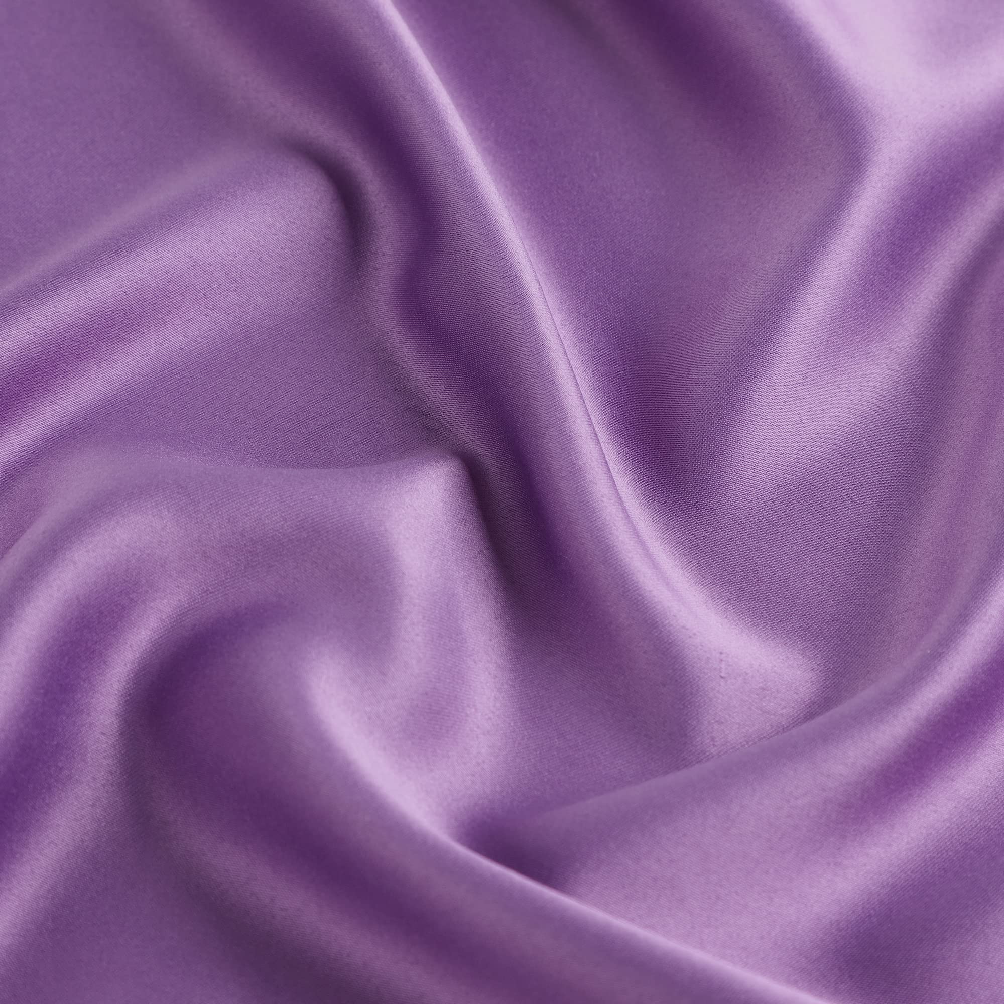 uxcell 2 Pack Purple Silk Satin Pillowcase for Hair & Skin Care - Cooling, Soft, Breathable Travel Size 14x20 Inch Sateen Pillow Cover with Envelope Closure - Perfect for Beauty Sleep & Travel