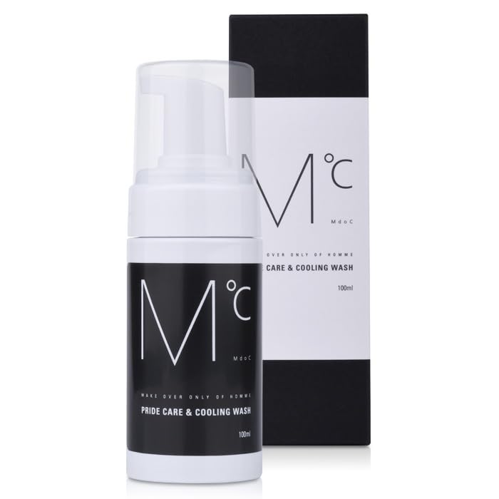 **MdoC Pride Care & Cooling Intimate Wash for Men with Menthol & Peppermint Oil - 100ml Mousse Type - Refreshing & Gentle Cleanser for Daily Hygiene & Post-Workout Care**