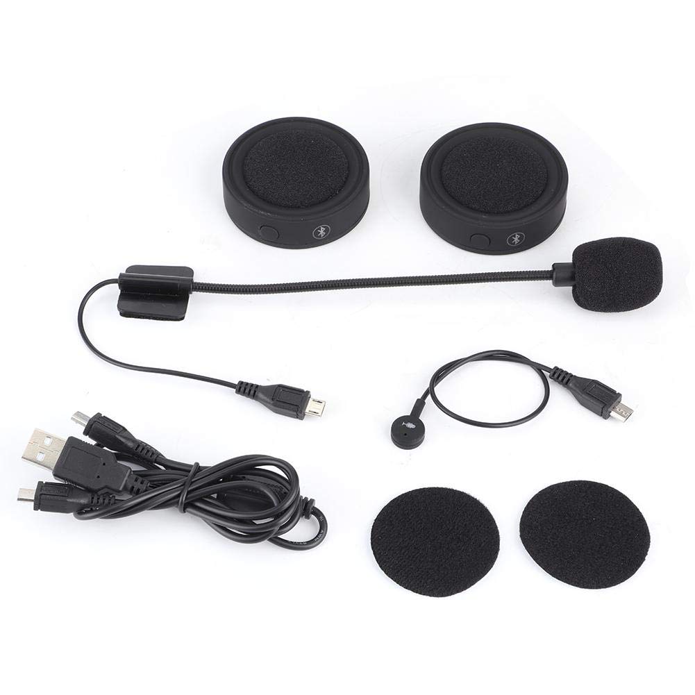 KIMISS BT17 Waterproof Motorcycle Bluetooth Helmet Headset - Stereo Music, Hands-Free Calling, Noise Cancellation for Safe Riding | Perfect for Commuting, Touring & Adventure Motorcycles