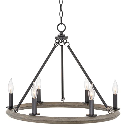 gray Oak Wood Style & Textured Black