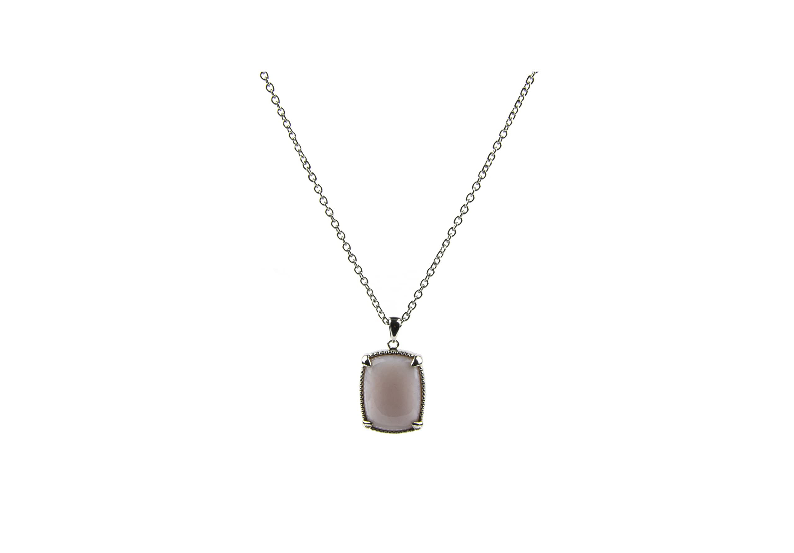 Wholesale 12-Piece Women's Pretty in Pink Opal Pendant & 22 Inch Necklace Set - Elegant Jewelry Gift for Birthday, Anniversary & Special Occasions