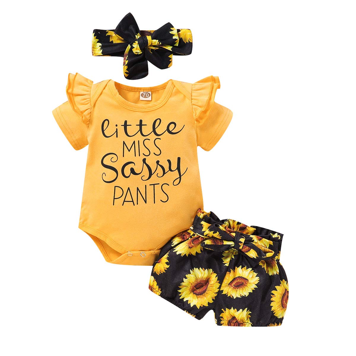 Adorable Floral Baby Girl Romper & Shorts Set - Newborn Summer Outfits for Infant Girls | Perfect for Playdates, Beach Trips & Photo Shoots