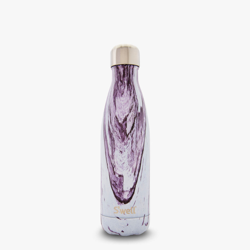 S'well Wood 17oz (500mL) Insulated Water Bottle - Eco-Friendly Stainless Steel Thermos for Hot & Cold Drinks - Perfect for Hiking, Gym, Office & Travel