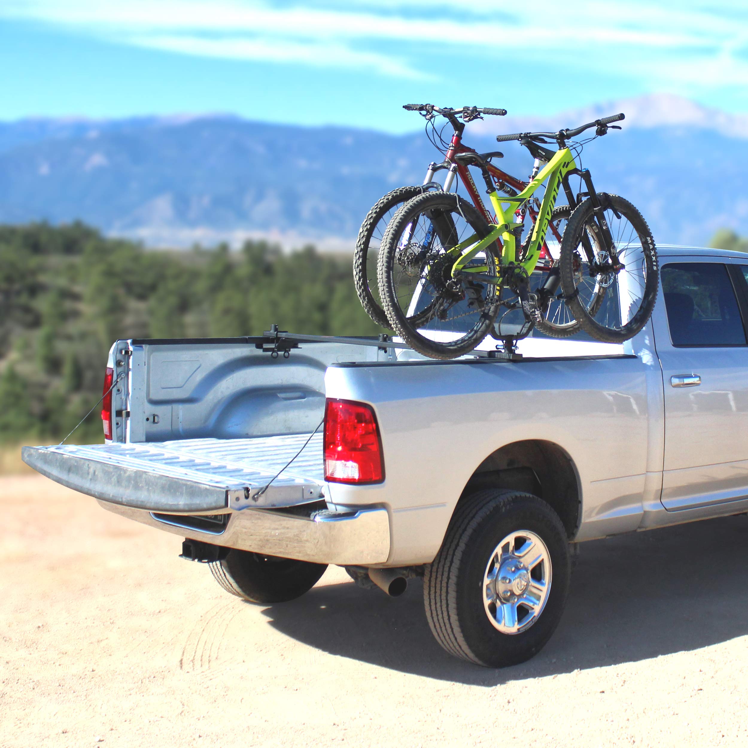 Full Nelson 2-Bike Truck Bed Mount V-Rack - Expandable to 6 Bikes | Heavy-Duty Bike Carrier for Pickup Trucks | Perfect for Mountain Biking, Road Cycling & Outdoor Adventures