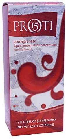 Proti Kind Liquid Protein Fruit Drink Concentrate - Proti-15 - 7 Packets (Pomegranate Flavor) | High Protein Supplement for Weight Loss & Muscle Recovery | Perfect for Post-Workout, Meal Replacement & Healthy Lifestyle