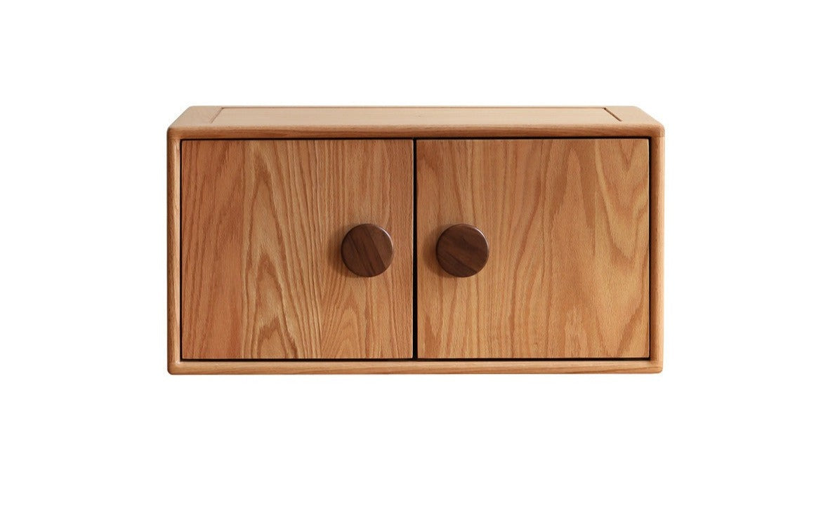Solid Oak Wood Wardrobe Bookcase - Free Combination for Bedroom, Living Room, and Office Storage