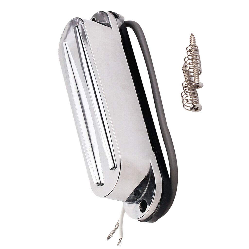 Hot Twin Blade Guitar Pickup - Replacement for Single Coil Pickups - White Rails Style Pickup for Electric Guitars - Perfect for Rock, Metal & Blues Performances