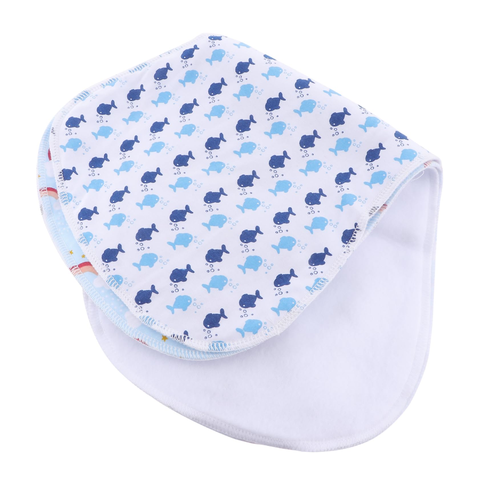 HEMOTON 9-Piece Baby Spit-Up Cloth Set - Soft Cotton Burp Towels & Bibs for Newborns & Infants - Essential Nursing & Feeding Accessories for Mess-Free Mealtime