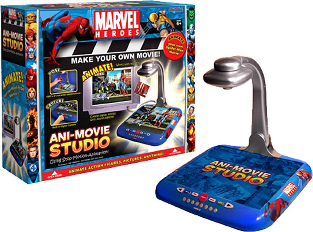 Jazwares Marvel Heroes Ani-Movie Studio - Animated Movie Maker Toy Set for Kids | Create Your Own Superhero Films | Perfect for Creative Play & Birthday Gifts