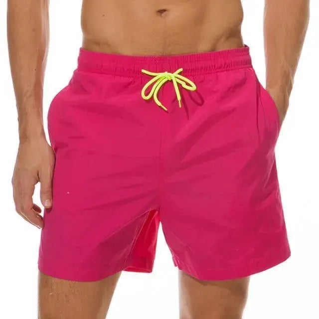 Luminous Beach Shorts with Drawstring - Quick-Dry Swim Trunks for Men & Women - Perfect for Swimming, Surfing, and Summer Vacations