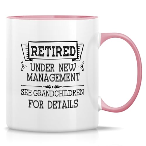 RTD006 - White Mug with Pink Handle and Inner