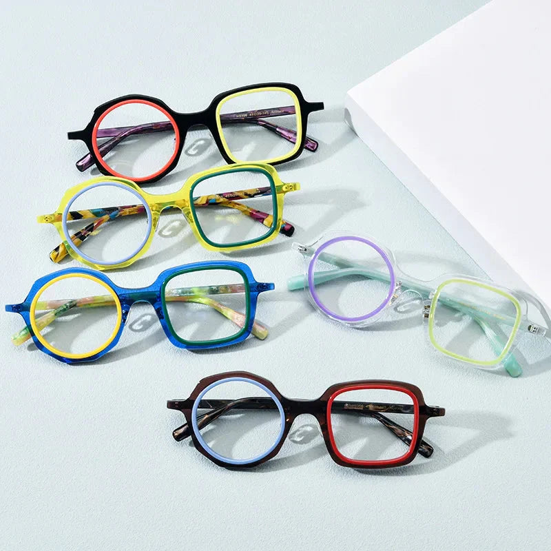 Stylish Fionn Acetate Glasses Frame - Lightweight & Durable Eyewear for Men & Women - Perfect for Reading, Working & Fashion Accessories