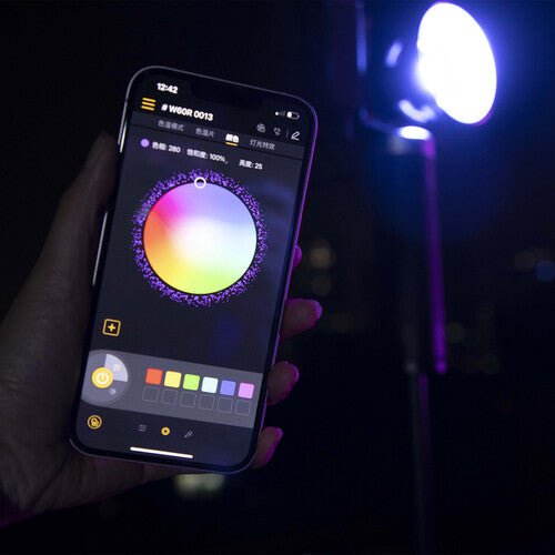 COLBOR W100R Portable RGB LED Monolight - Professional Photography Lighting for Studio, YouTube Videos & Live Streaming - Compact & Powerful Continuous Light for Content Creators