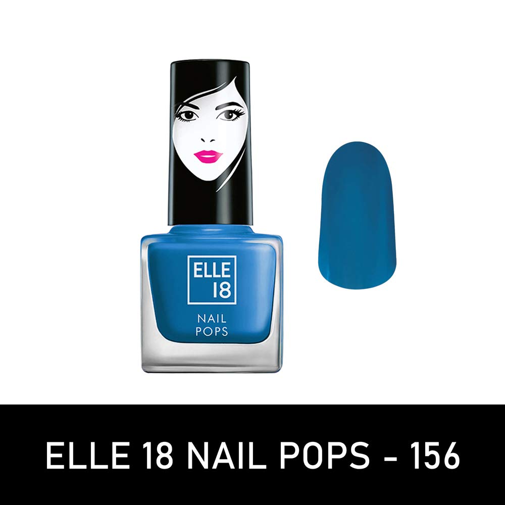 Elle 18 Nail Pops Nail Polish Combo Set - Shades 155 & 156 (15ml) | High Gloss Finish | Long-Lasting Wear | Perfect for Manicures, Pedicures & Nail Art | Salon-Quality At Home
