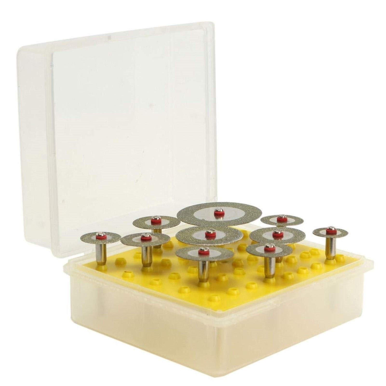 10pcs 16-40mm Diamond Cutting Disc Set for Rotary Tools - High Precision Saw Blades for Metal, Tile & Glass Cutting - Perfect for DIY Projects & Professional Use