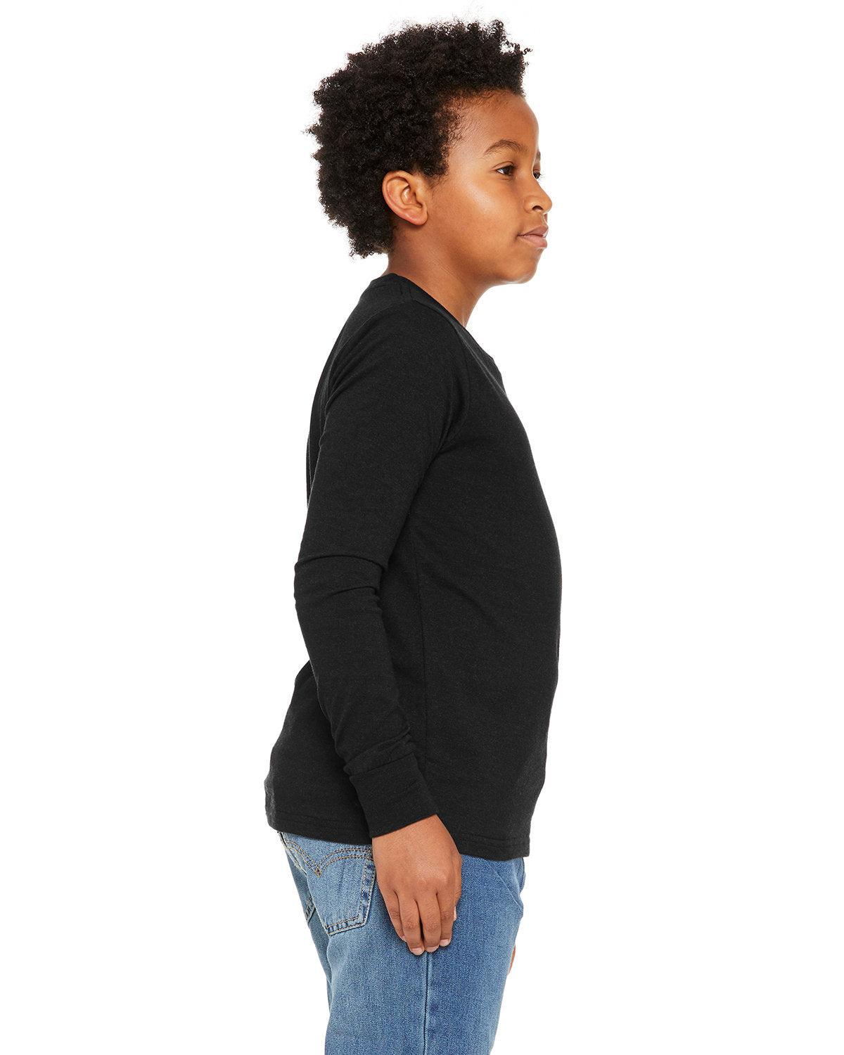 Bella + Canvas 3501Y Youth Long Sleeve T-Shirt - Soft Cotton Jersey Tee for Kids & Teens - Perfect for School, Sports & Everyday Wear