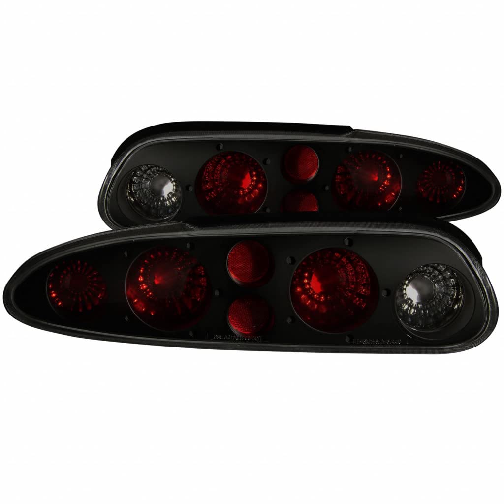 ANZO Dark Smoke Tail Lights for 1993-2002 Chevy Camaro | 221175 | Upgrade Your Ride with Sleek Aftermarket Lighting (Perfect for Night Driving & Car Shows)