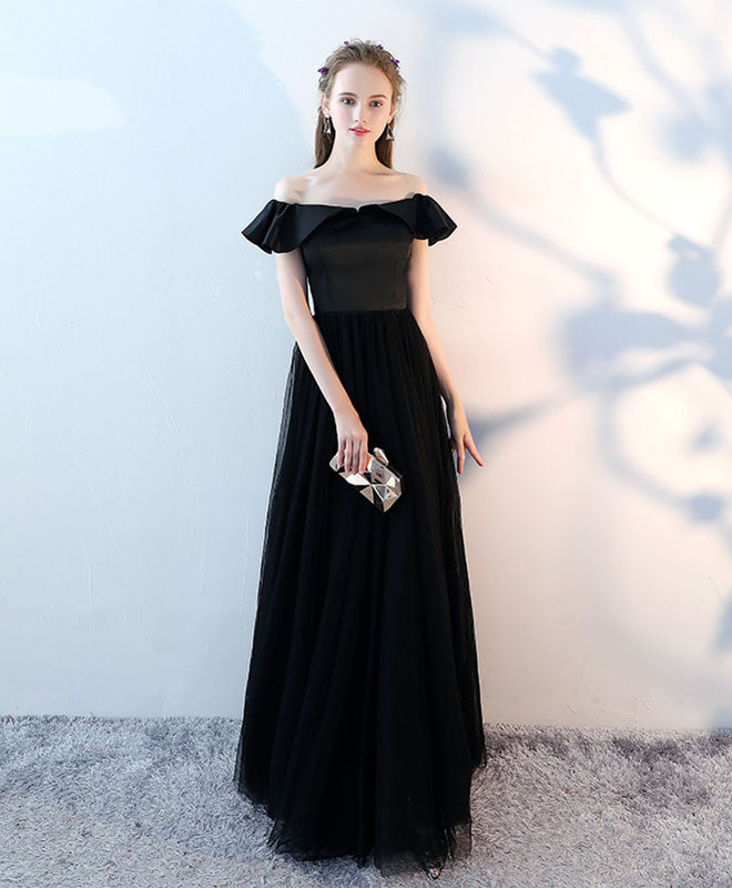 Elegant Black Long Prom Dress for Women - Formal Evening Gown for Homecoming, Ball & Special Occasions