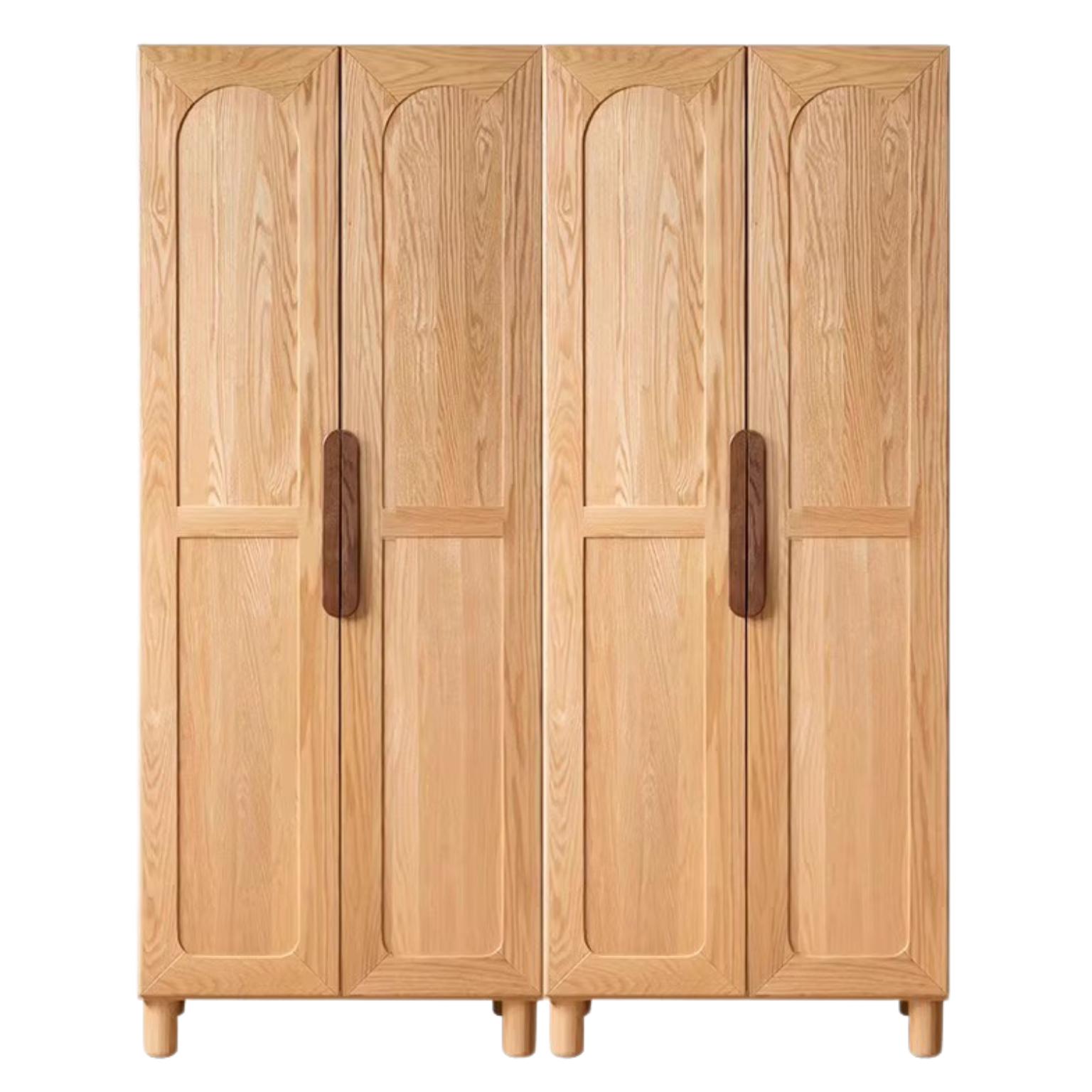Solid Oak Wood Kids Wardrobe - Durable & Stylish Storage for Bedroom, Nursery, or Playroom Organization