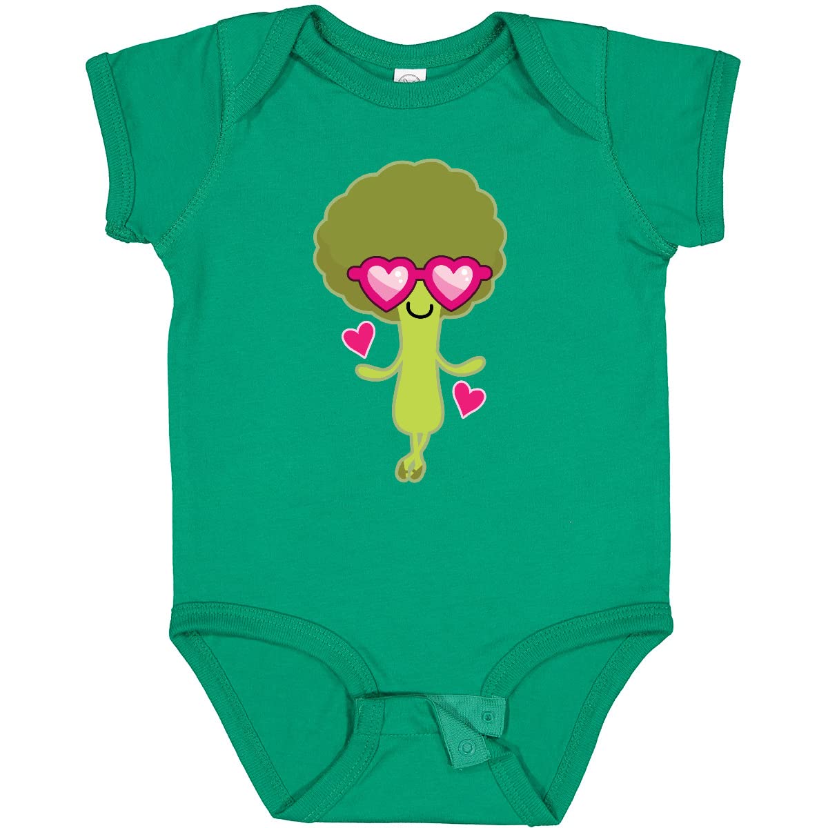 Inktastic Broccoli Lover Healthy Food Vegan Baby Bodysuit - Organic Cotton Infant Onesie for Vegan Parents & Healthy Lifestyle - Perfect for Playdates, Family Photos & Eco-Friendly Parenting