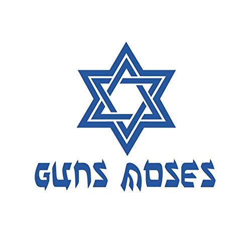 Guns Moses Israel Jewish Vinyl Decal Sticker for Car, Laptop, Wall - Patriotic & Religious Decor for Home, Office, Vehicle