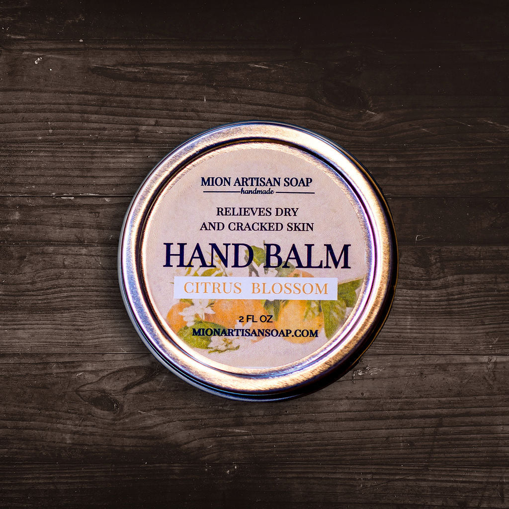 Hand Balm Citrus Blossom - Non-Greasy, Antibacterial, Moisturizing Cream for Dry Hands | Perfect for Winter Care, Office Use & Travel