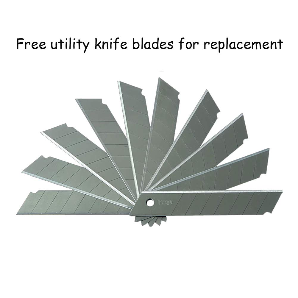 LDS Industry Glass Scraper - Extendable Razor Blade Cleaner for Stove, Window, Tile, Granite & Windshield | Paint & Sticker Remover Tool | Perfect for Kitchen, Bathroom & Auto Cleaning | Gum & Hard Stain Remover (SCRP-U)