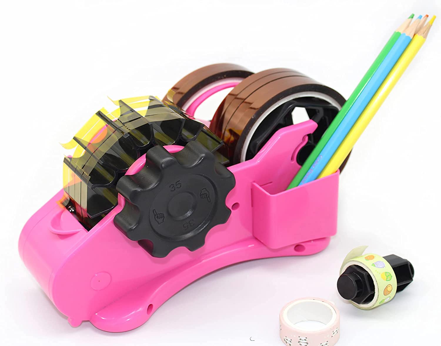 Multi-Roll Heat Tape Dispenser for Sublimation & Heat Transfer - 1 inch & 3 inch Core Thermal Tape Holder for Heat Press & Crafting | Ideal for T-Shirt Printing, DIY Projects & Professional Workspace Organization