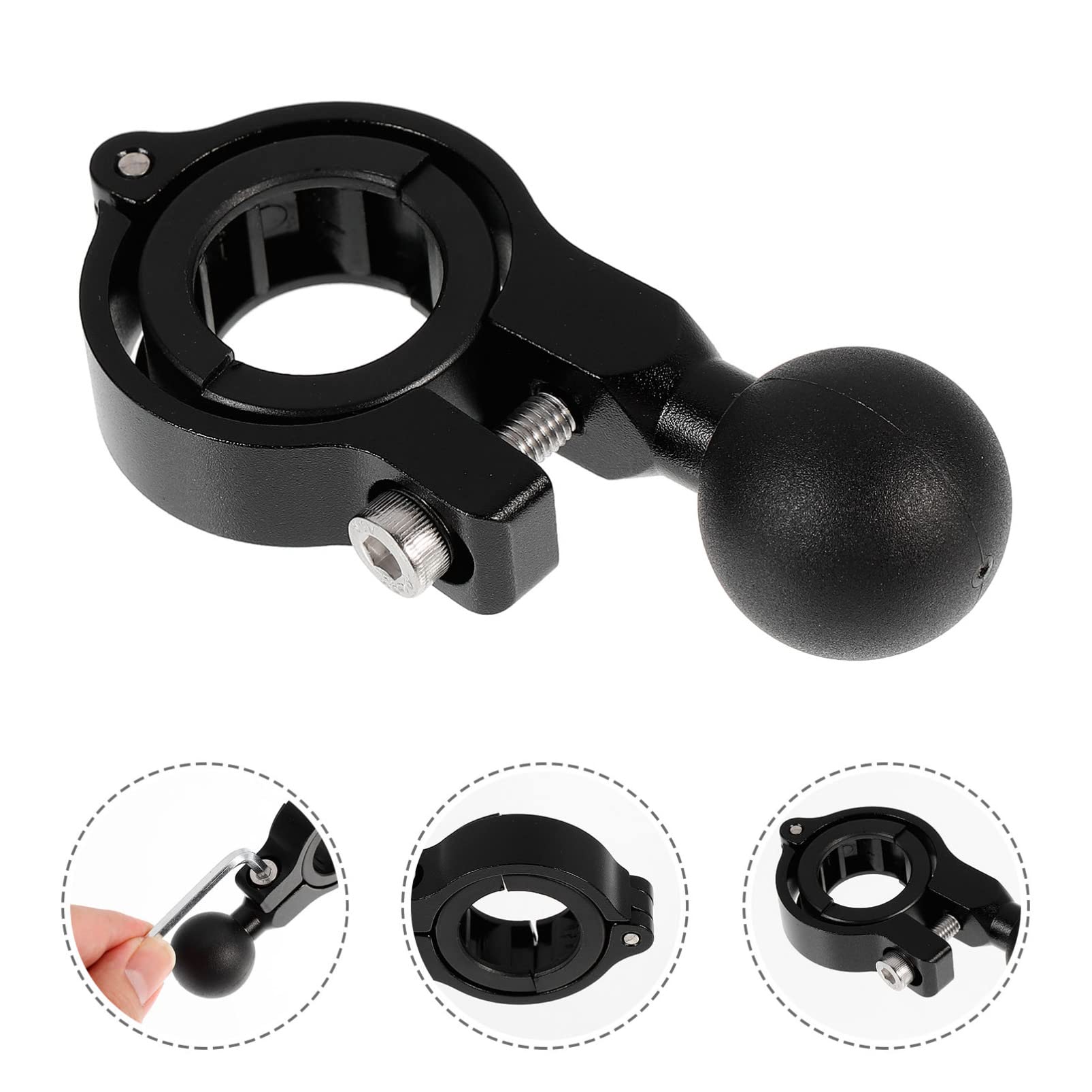 Motorcycle Handlebar Phone Mount Adapter - Secure for Riding