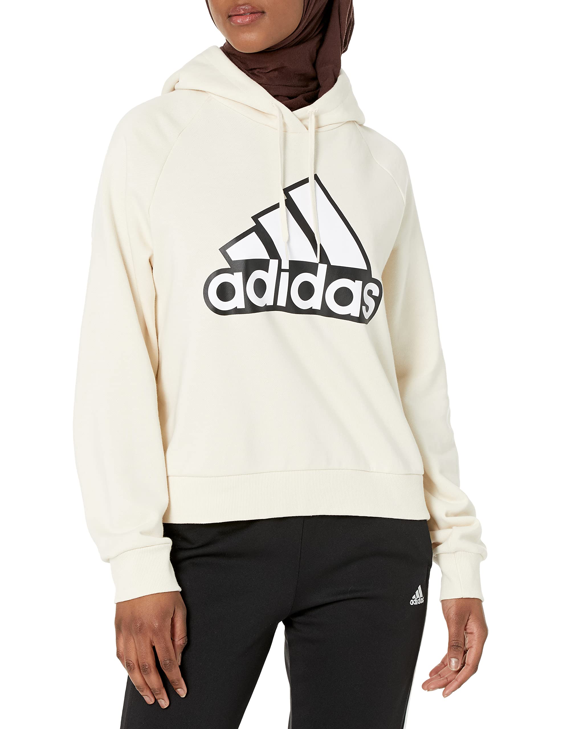 Adidas Women's Essentials Logo Relaxed Fit Hoodie - Soft Fleece Pullover Sweatshirt for Casual Wear, Gym & Lounge | Trendy Streetwear Fashion