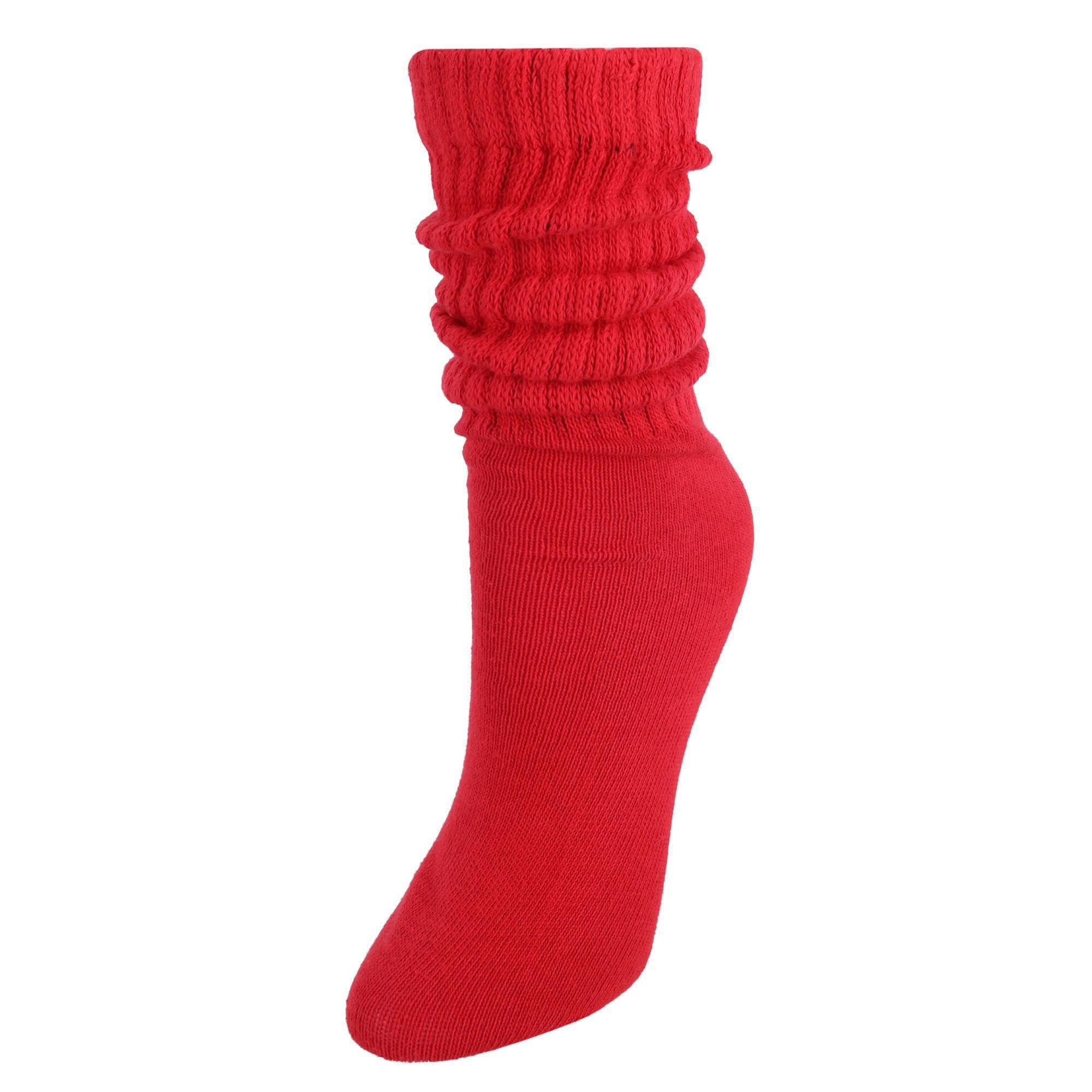 CTM® Women's Super Soft Slouch Socks - Cozy Knit Crew Socks for Lounge & Sleep - Perfect for Home Relaxation, Yoga & Cold Weather Comfort (1 Pair)