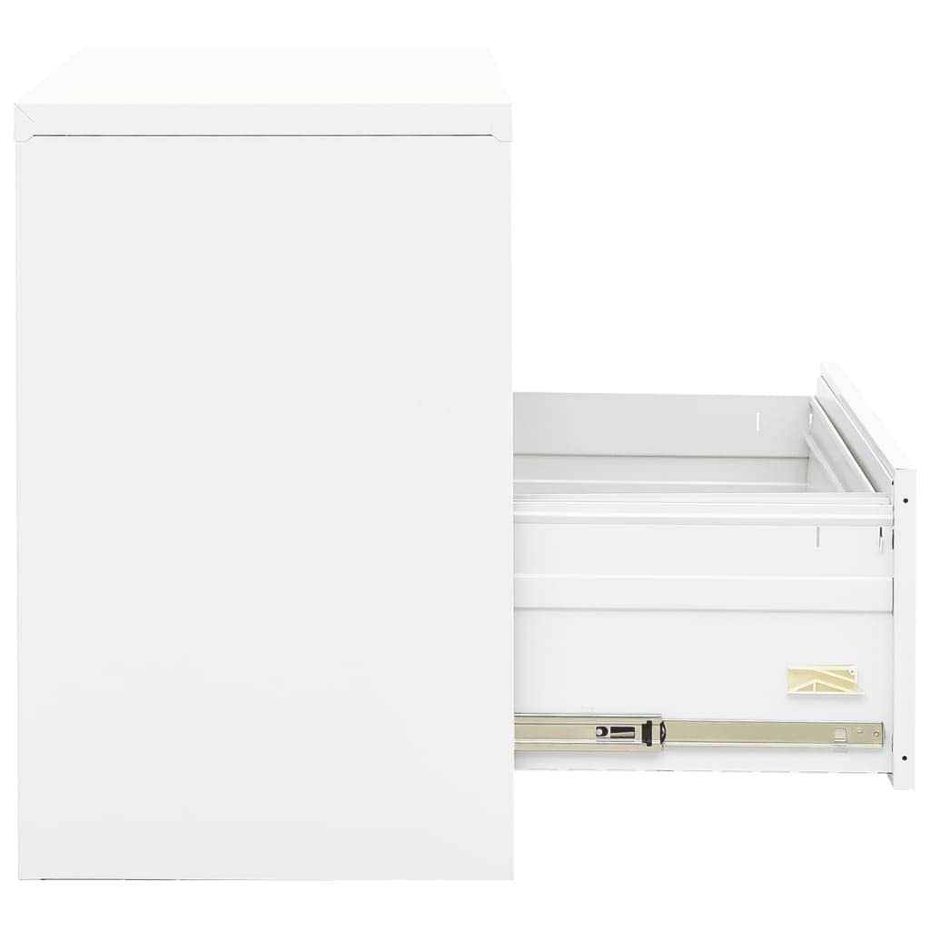 Modern Metal Filing Cabinet with Lock - 35.4