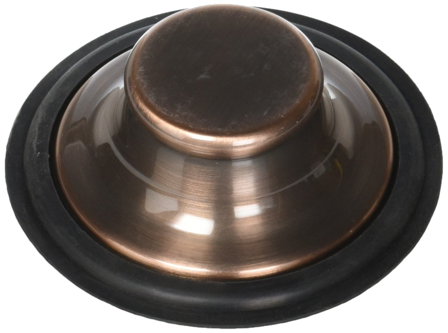 Jaclo 2817-ACU Garbage Disposal Stopper - Antique Copper Sink Drain Plug for Kitchen & Bathroom - Durable Metal Strainer for Food Waste Prevention